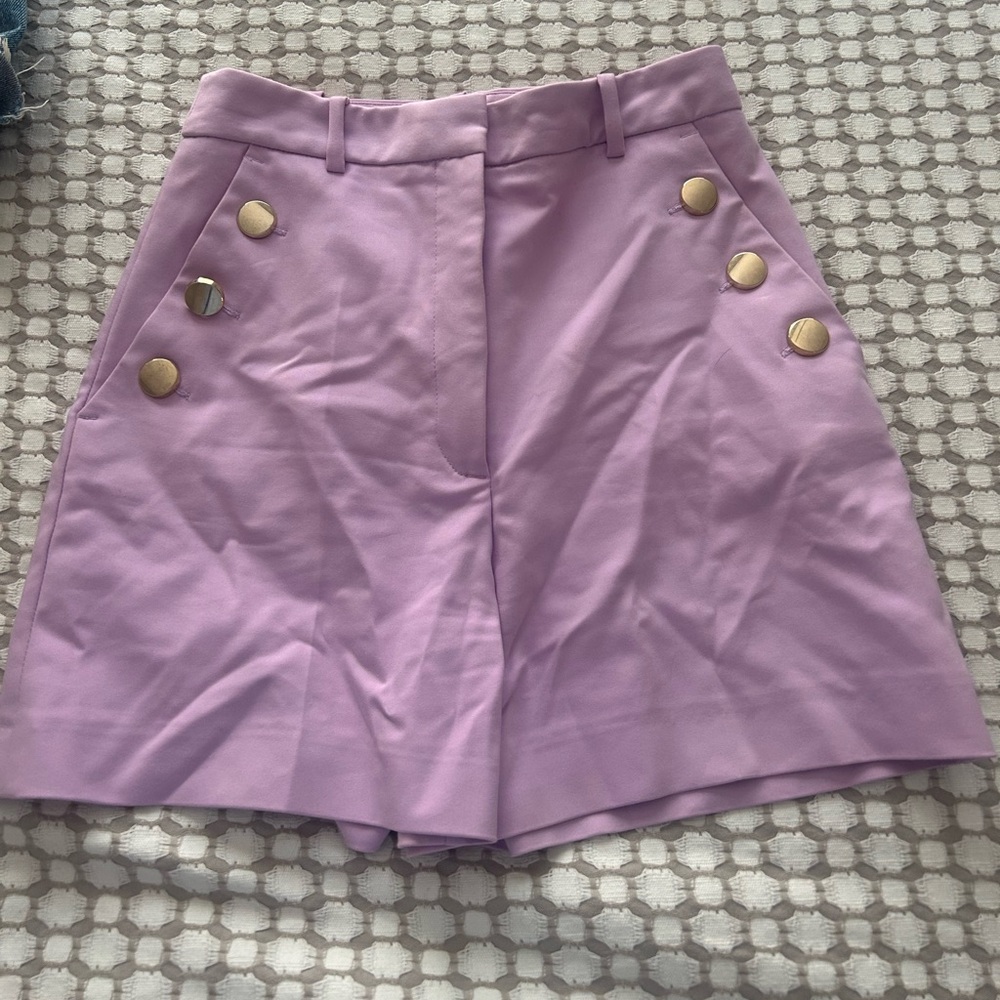 Zara Light Purple Dress Shorts